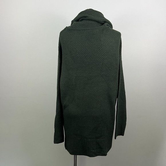 NWT SANCTUARY Olive Green Waffle Turtle Neck Sweater (M) - Picture 4 of 8